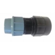 25mm - IBC Connector with Blue Water Pipe Connector / MDPE Fittings